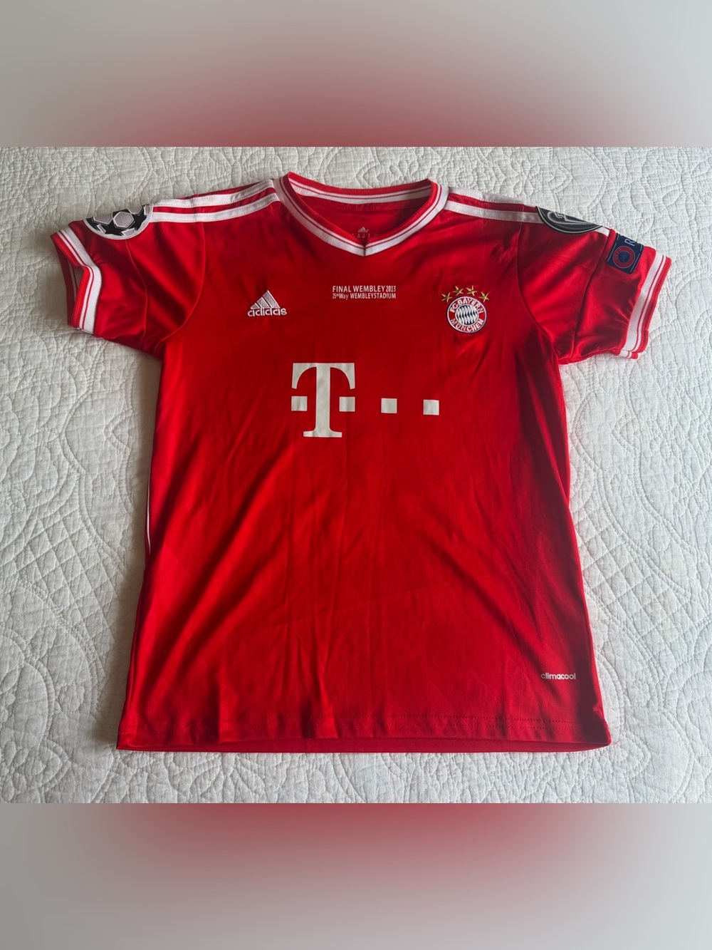 Authentic Bayern Munich 2012/13 final Home Robben Jersey football Munchen Youth